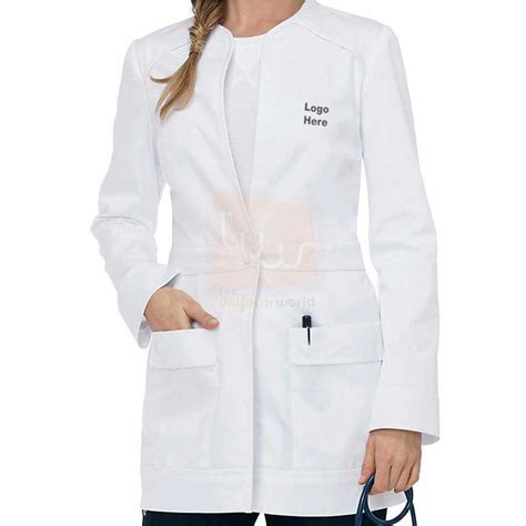 Plunging Neck Line Doctor Coat With Pockets Dubai Uae Leading