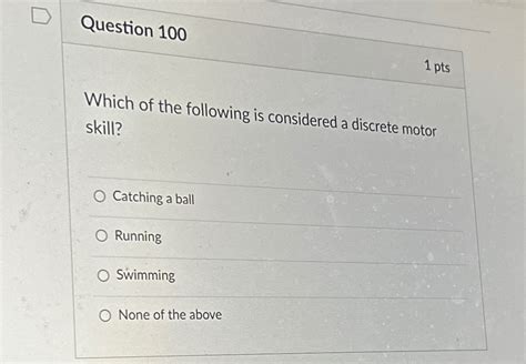 Solved Question 1001 PtsWhich Of The Following Is Chegg