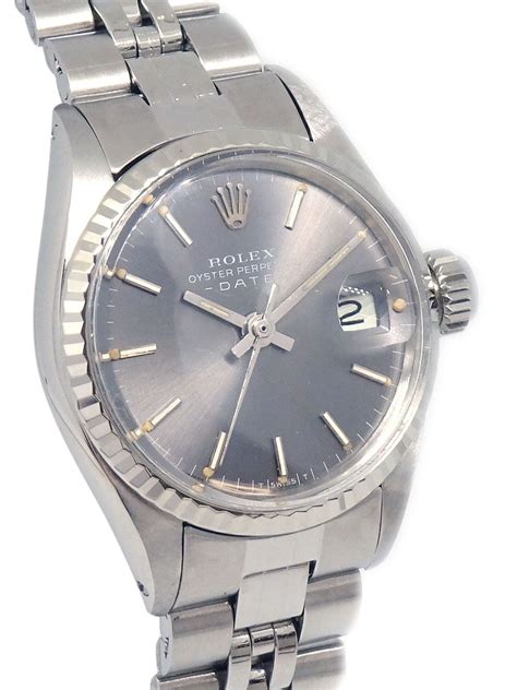 Rolex Pre Owned Oyster Perpetual Datejust Mm Horloge Farfetch