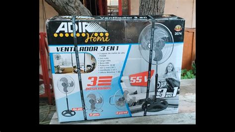 Unboxing Y Armado De Ventilador Adir En Aspas Metalicas Youtube