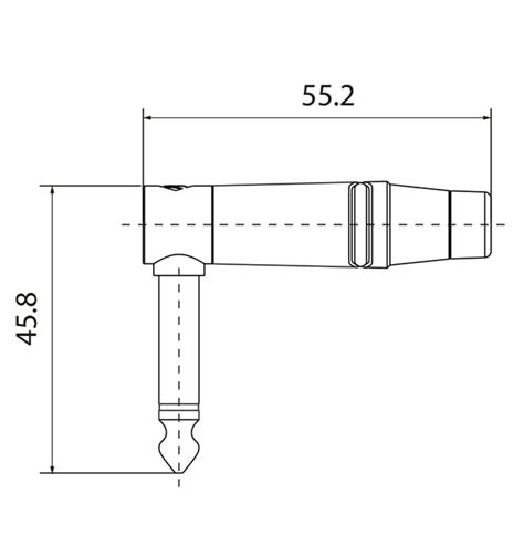 Wtyk kątowy Jack 6 3 mm mono Roxtone RJ3P BG AVstore pl