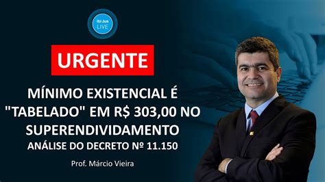 URGENTE Mínimo existencial é tabelado em R 303 00 no