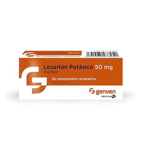 Losartan Potasico 50mg X 30comp Genven Farmacia Premium Medicamentos Y Productos De Salud A