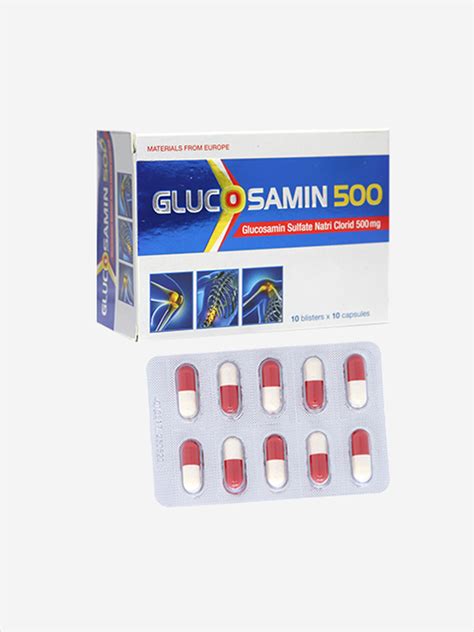 Hỗ Trợ Xương Khớp Glucosamin 500 Mediphar Hộp 10 Vỉ X 10 Viên