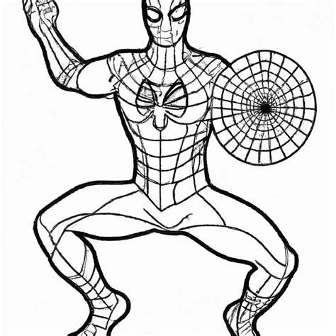 Aventuras Do Homem Aranha Preto Para Colorir