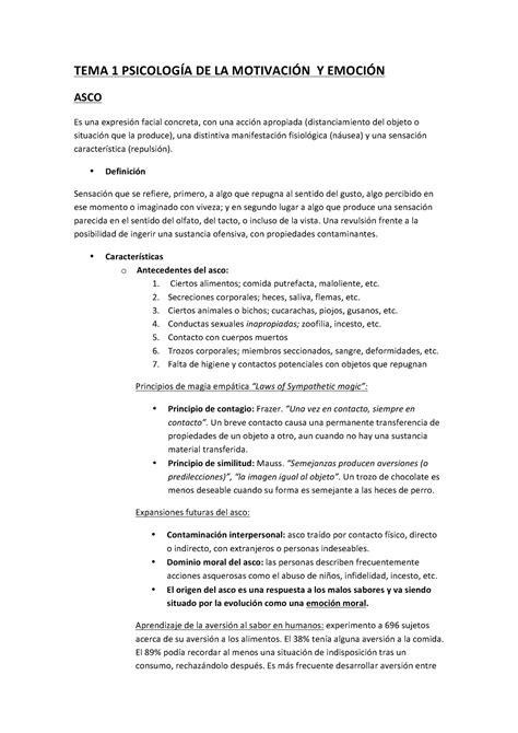 MotivacióN Y EmocióN Resumen Psicología de la motivación y de la