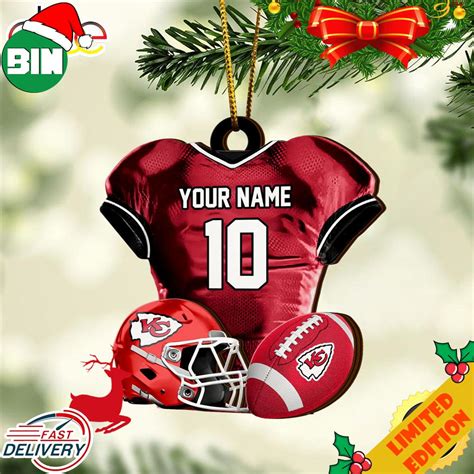 Kansas City Chiefs NFL Sport Ornament Custom Name And Number 2023 ...