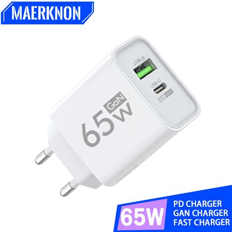 GaN PD Cargador R Pido USB Tipo C Para Tel Fono M Vil Adaptador De