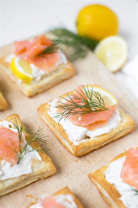 Lachs Blätterteig Häppchen aus 4 Zutaten Kochkarussell