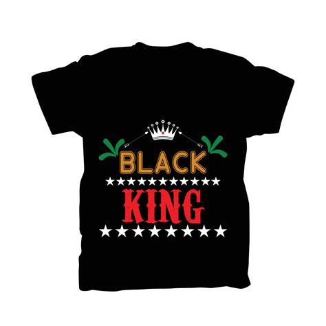 Black King t-shirt New design 6989661 Vector Art at Vecteezy