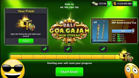 NewTABLE 8 Ball Pool Bali Goa Gajah Winstreak Free 8 Ball Pool