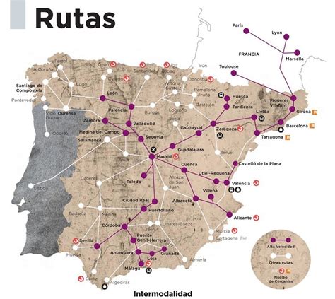 Arrendamiento Lo Hizo Sin Cable Mapa Rutas De Trenes En Espa A A Fondo