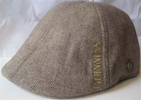 Guinness Irish Shamrock Beer Tweed Cabby Ivy Hat Cap Small