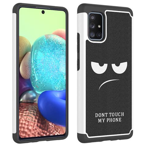 For Samsung Galaxy A71 5G Rugged Dual Layer Shockproof Patterned Case