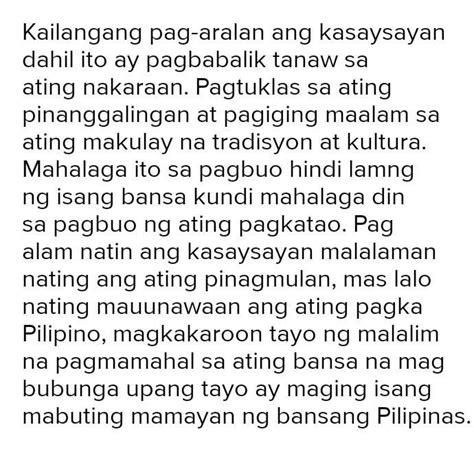 Gawain Panuto Isulat Sa Sagutang Papel Bakit Mahalagang Pag Aralan