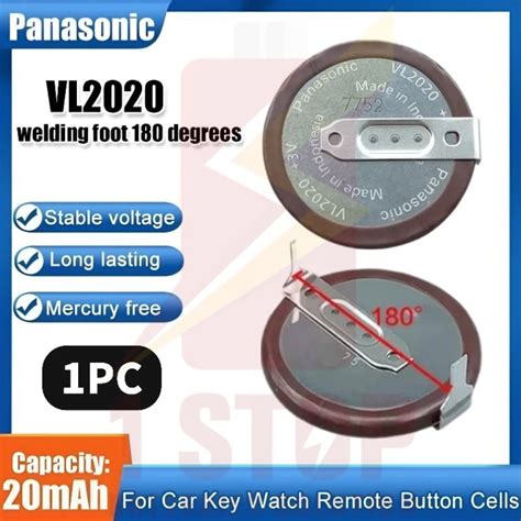 Panasonic Vl2020 2020 With Legs 180 Degrees 3v 20mah Rechargeable Lithium Batteries For Bmw Car