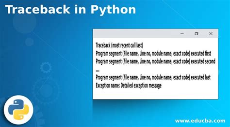 Traceback In Python How Traceback Works Examples