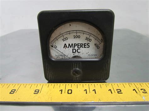 Simpson M 10485 6 Panel Mount Dc Amperes Amp Meter 0 400 Gauge Fs50mv