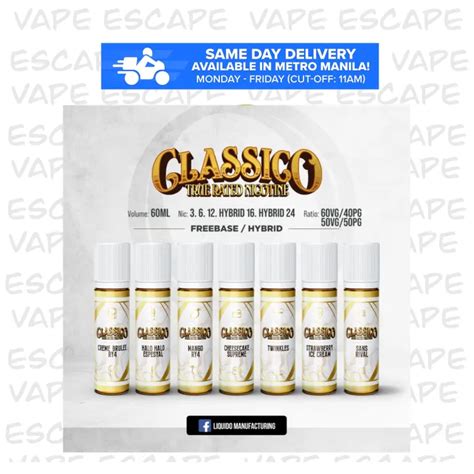 Classico By Liquido Manufacturing 6mg 60ml Pod Friendly Lazada Ph