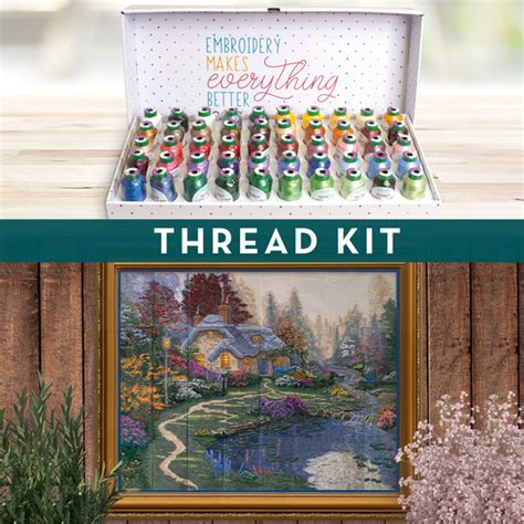 Everett S Cottage By Thomas Kinkade Thread Kit