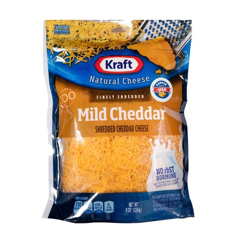 Kraft Mild Cheddar Shredded Cheese 226g Online At Best Price Grated Cheese Lulu Ksa Price In