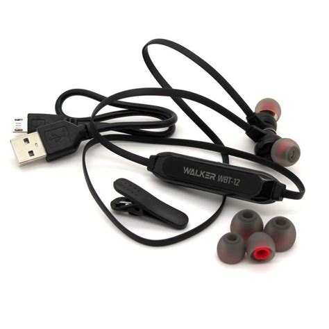 ᐉ Наушники Walker WBT-12 sport Bluetooth Black