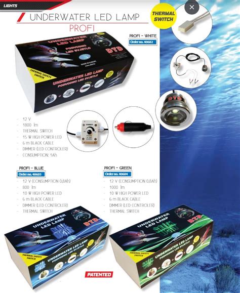 LUZ UNDERWATER LED LAM DTD PROFI Para Pesca De Calamar