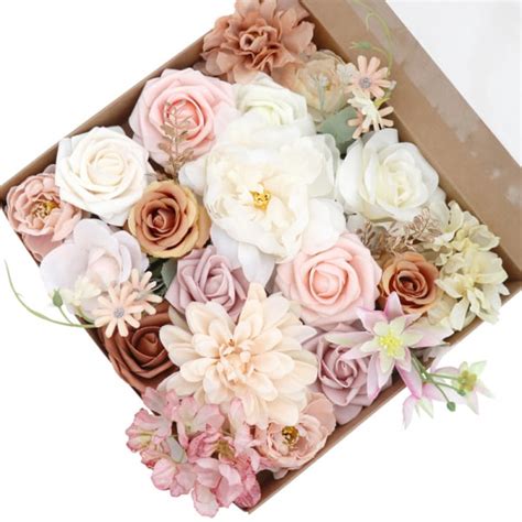 Rosor Konstgjorda Blommor Rosa Buketter Box Set Fyndiq