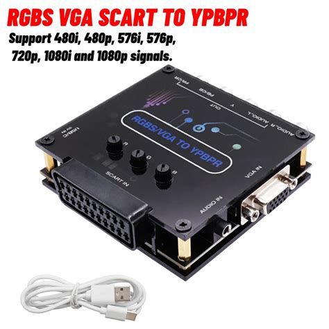 Rgbs Vga Scart To Ypbpr Converter Game Console Rgbs Vga Scart To Ypbpr