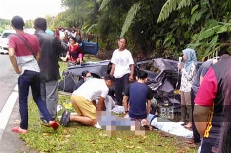 Dua Beranak Maut Seorang Parah Nahas Kereta Bertembung Pacuan 4 Roda