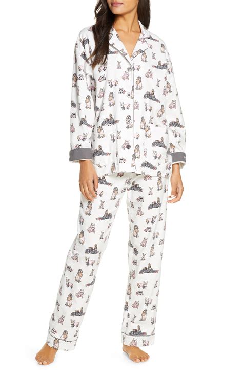 Pj Salvage Print Flannel Pajamas Nordstrom Rack