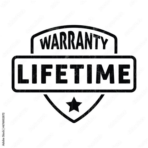 Lifetime Warranty Badge Lifetime Warranty Label Life Time Warranty Rubber Stamp Customer