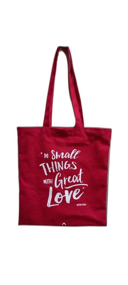 Plain Loop Handle Canvas Tote Bag Upto 5 Kgs Size Dimension 14 By 15