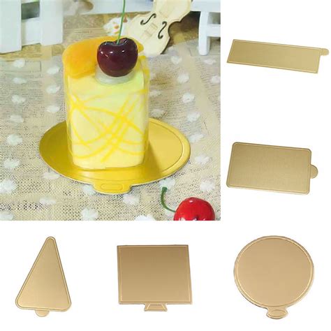 100Pcs Ronde Driehoek Rechthoek Mousse Cake Boards Grandado