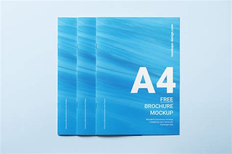 A4 Brochure Cover Mockup Mockups Design