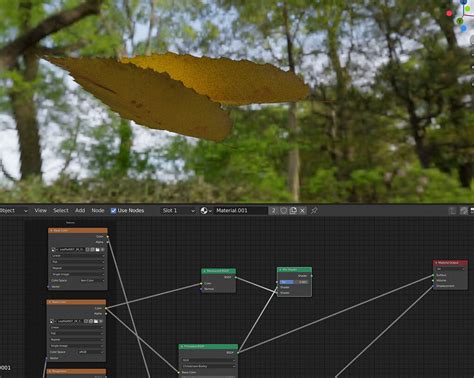 Texture A Leaf Combining Translucent Node And Alpha Materials And