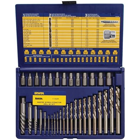 Irwin Zr Han Zr Screw Extractor And Drill Bit Set Piece