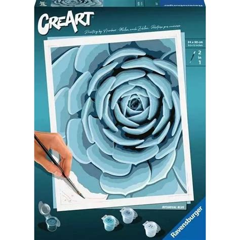 Creart Botanical Blue Malowanie Po Numerach Ravensburger