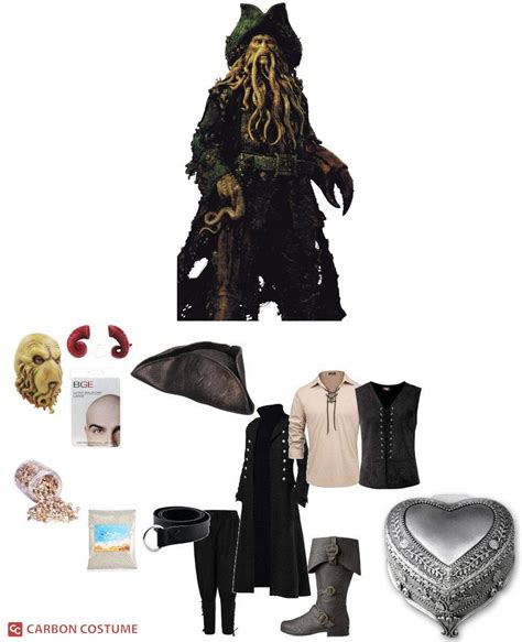 Davy Jones From Pirates Of The Caribbean Costume Carbon, 45% OFF