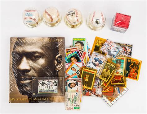 Football, Basketball Cards, Signed Balls Auction