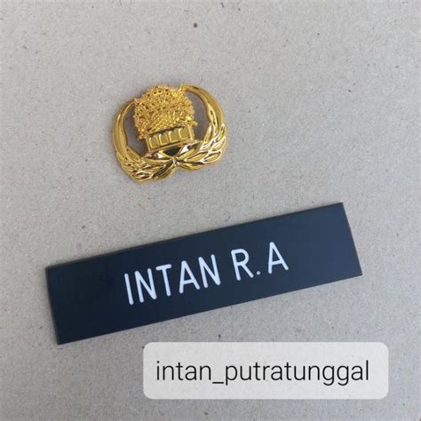 Jual Original Papan Nama Pdh Pin Korpri Hitam Doff Shopee