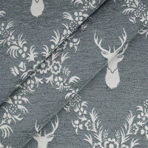 Tissu D Co Double Face Cerfs Gris Tissus Hemmers