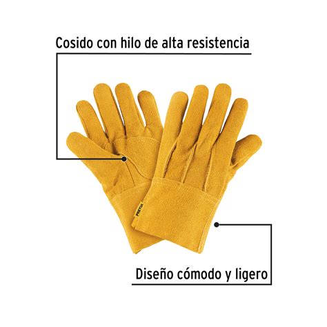 Guantes De Carnaza Cortos Unitalla Pretul Guantes De Carnaza