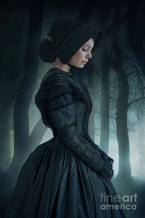 Victorian Woman In Black Mourning Dress Photograph By Lee Avison Pixels