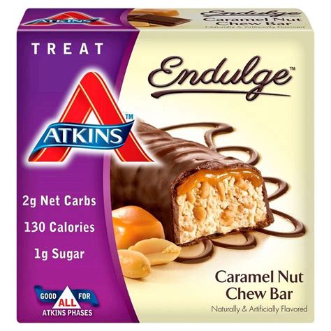 Atkins Endulge Caramel Nut Chew Bar 5 Count