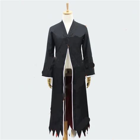 Cosplay Ware Kurosaki Ichigo Bankai Black Kimono Suit Bleach Cosplay