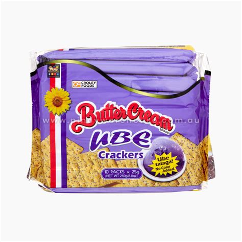 Croley Foods Butter Cream Crackers Ube 10 Packs 250g 20 Pinoy