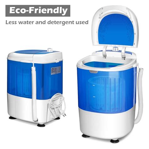 Costway 55lbs Portable Mini Compact Washing Machine Electric Laundry Spin Washer Dryer