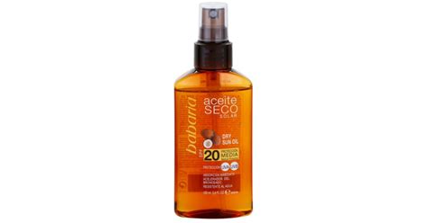 Babaria Sun Aceite Solar Huile S Che Solaire Spf Notino Fr