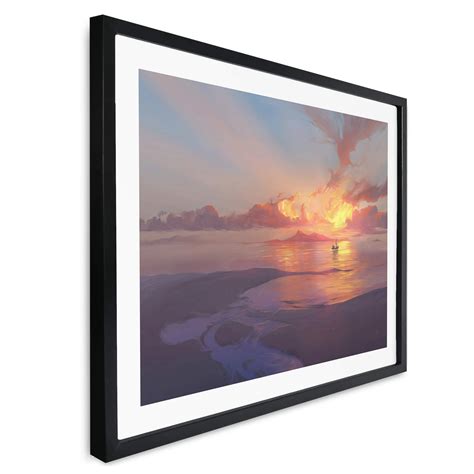 Poster Aerroscape Sonnenuntergang Am Meer Wall Art De